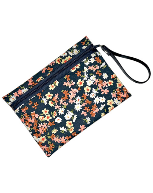 Pochette M, "Marguerite" marine