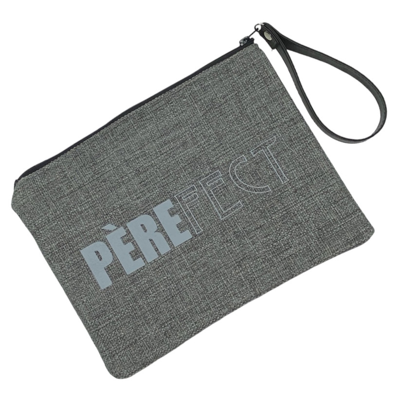 Pochette L, "Pèrefect" anjou gris