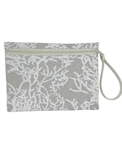 Pochette L, "Calédonie" blanc