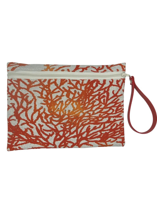 Pochette L, "Calédonie" corail